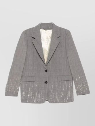 Golden Goose virgin wool checked single-breasted blazer