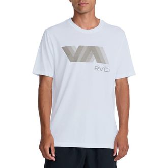 Rvca VA Blur Performance Graphic T-Shirt in White at Nordstrom, Size Xx-Large