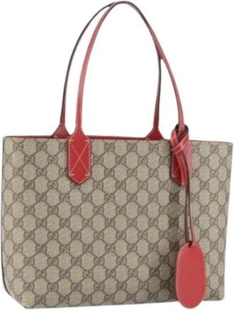 Gucci Pre-owned Tote Bags, female, Beige, Size: ONE SIZE Pre-owned Plastic Tote Bag