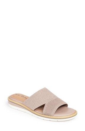 Me Too Hollie Slide Sandal in Quartz Metallic at Nordstrom Rack, Size 9.5