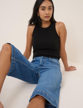 Nobody's Child Denim Bermuda Shorts