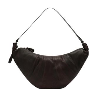 Christophe Lemaire Tassen, Dames, Bruin, ONE Size, Katoen, Grote Croissant Tas