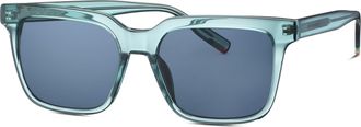 Tom Tailor Sonnenbrille TOM TAILOR Modell 676015, Herren, blau transparent, leicht transparent, Sonnenbrillen Sonnenbrille, Form Karree/Soft, Logoschriftzug auf 