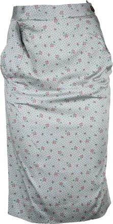 Vivienne Westwood Floral Pattern Longuette Skirt With Side Pockets And Zip Closure