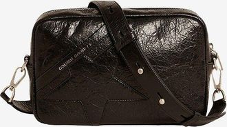 Golden Goose Camera-Tasche aus Crinkle-Leder Large Star