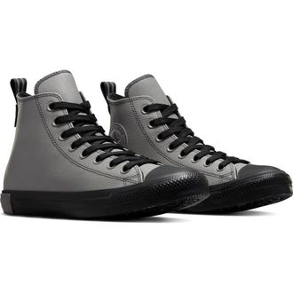 Converse Chuck Taylor All Star Waterproof TecTuff High Top Sneaker in Sharkskin/Black/Sharkskin at Nordstrom Rack, Size 13 Womens / 11 Mens