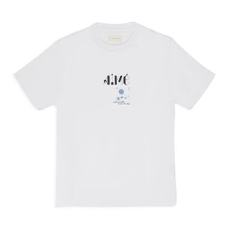 Aim&eacute; Leon Dore White SS Ink Logo Tee