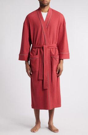Majestic International Waffle Knit Robe in Dahlia at Nordstrom, Size X-Large