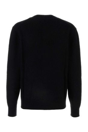 Dolce & Gabbana Mens Black Nylon Blend Cardigan Nero Exterior: Alpaca Wool Maglieria