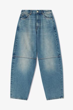 Ganni Blue Stary Jeans in Tint Rigid Denim - Size 24W/33L Organic Cotton