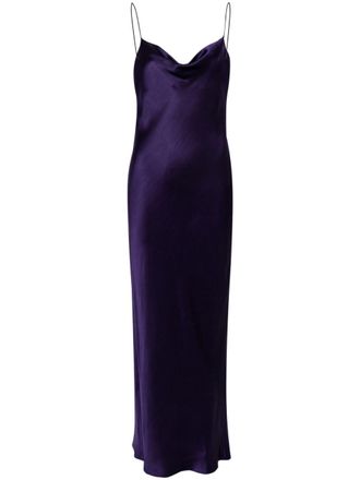 Dorothee Schumacher charmeuse silk dress - Purple