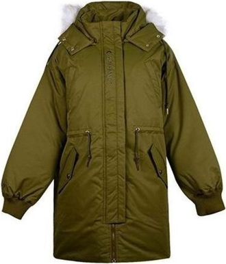 Converse (WMNS) Converse Long Down Jacket Asia Sizing Olive Green 10019430-A04