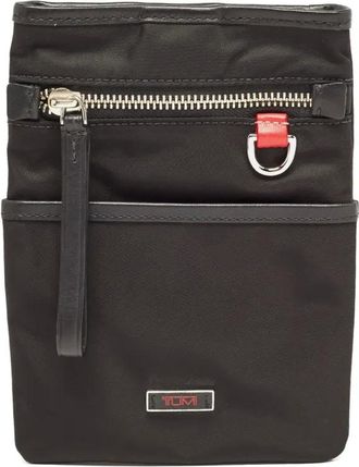 Tumi Pouch con placca logo - Nero