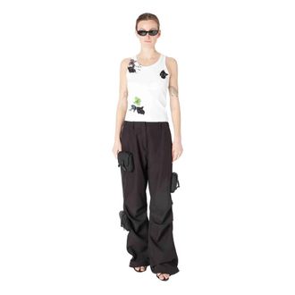 Coperni Wide Trousers, female, Black, Size: XS Wide Trousers