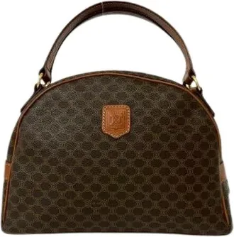 Celine Pre-owned Handbags, female, Brown, Size: ONE SIZE Pre-owned Macadam Triomphe Leather Handbag