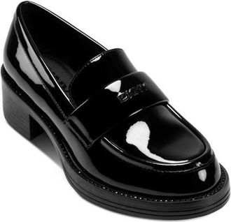 DKNY Civelli Block Heel Loafer in Black at Nordstrom, Size 7.5