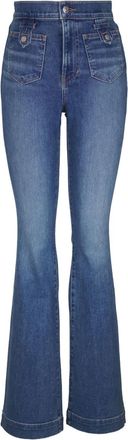 Veronica Beard Jeans svasati - Blu