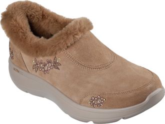 Skechers womens Hands Free Slip-ins On-the-go Encore Embroidered Slipper, Chestnut, 7.5