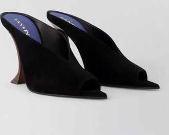 Lanvin leather high-heel mules