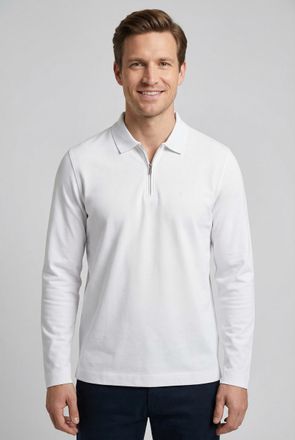 Fynch-Hatton Langarmshirt FYNCH-HATTON, Herren, Gr. 4XL, new sanftes wei&szlig;, Web, Obermaterial: 100% Baumwolle, unifarben, normal h&uuml;ftbedeckend, Rundhals, Shirts Lan