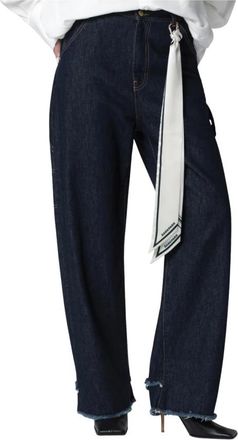 Darkpark Wide Jeans - Dames - Loose Fit Jeans - Blauw - W27 - Jeans