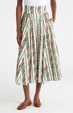 The Great. The Regency Floral Tapestry Skirt in Tapestry Floral at Nordstrom, Size 0