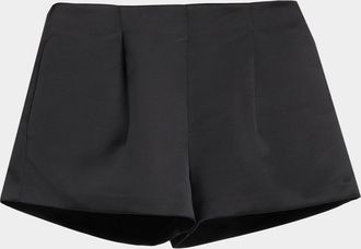 Ulla Johnson Isa High-Rise Satin Shorts