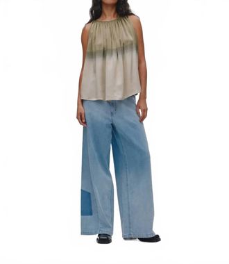 Rabens Saloner Lane Wide Leg Pants In Light Blue