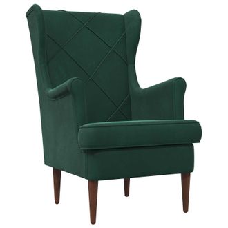 vidaXL Sill&oacute;n Verde Oscuro Terciopelo Vidaxl