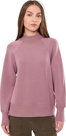 Varley Loxley Raglan Boyfriend Sweat Womens Sweatshirt Wistful Mauve : XXS, Elastane/Jersey/Polyester