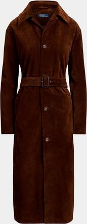 Polo Ralph Lauren Suede Belted Car Coat