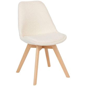 Atmosphera Sedia baya gambe in faggio bouclette bianco Atmosphera créateur dintérieur