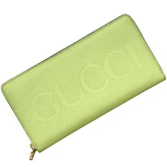 Gucci Pre-owned Wallet - unisex - Vintage Accessoires - Groen - ONE Size - Leer - Vintage