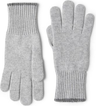 Brunello Cucinelli Cashmere knit gloves in Grey at Nordstrom, Size Medium