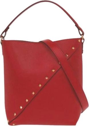 Valentino Pre-owned Bucket Bags, female, Red, Size: ONE SIZE Pre-owned The Wispy Bucket Bag
