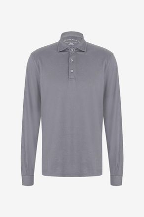 Fedeli Lang&auml;rmeliges Polohemd aus Baumwolle Zero Giza