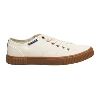 Ben Sherman Canvey canvas sneakers voor heren (Gebroken wit)