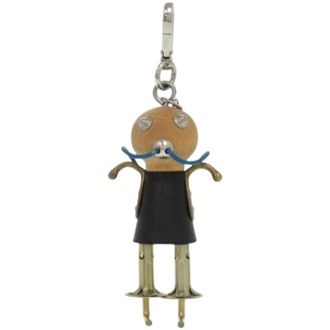 Prada Pre-owned leren sleutelhanger - Heren - Vintage Accessoires - Zwart - ONE Size - Leer - Vintage