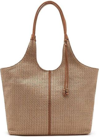 Hobo La Jolla Tote Handbags Meadow Woven Straw, Leather
