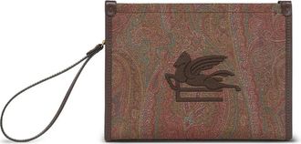 Etro Arnica Pegaso-embroidered Clutch Bag