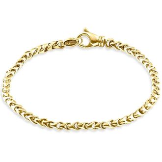 Pompeii3 Mens 14k Gold (15gram) or Platinum (24gram) 5mm Link Bracelet 8.5