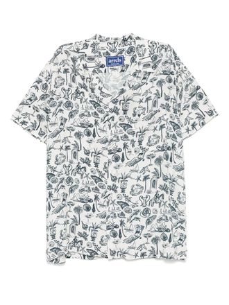 Arrels Barcelona graphic-print shirt - White