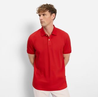 Olymp Poloshirt OLYMP Casual, Herren, Gr. XXL, rot, Piqu&eacute;, Obermaterial: 100% Baumwolle, Shirts Poloshirt