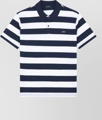 Paul & Shark striped cotton polo shirt