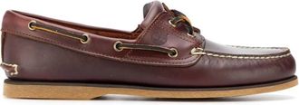 Timberland Klassieke 2-Eye Bootschoen - Heren - Bootschoenen - Bruin - 42 EU - Leer - Schoenen