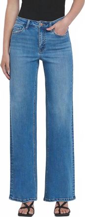 Flying Monkey High Rise Wide Leg Jeans In Refinery