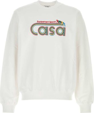 Casablanca Mens White Cotton Sweatshirt - Size Small