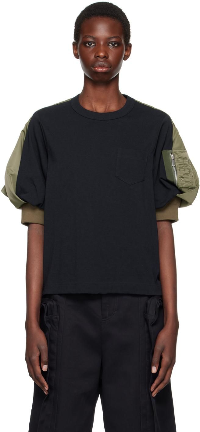 トップス / / SACAI Flock COTTON SS Print T-Shirt