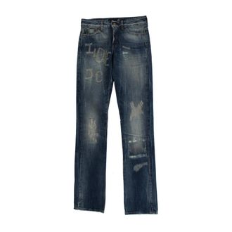 Roberto Cavalli Dames, Jeans, Blauw, Maat: W26 Katoen