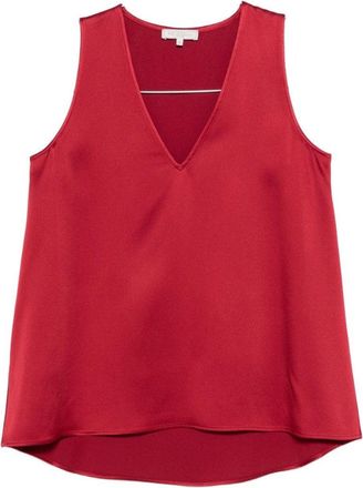 Antonelli Red Sleeveless Top With V-Neckline